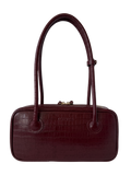 LENA BAUL BAG CROCO VINO