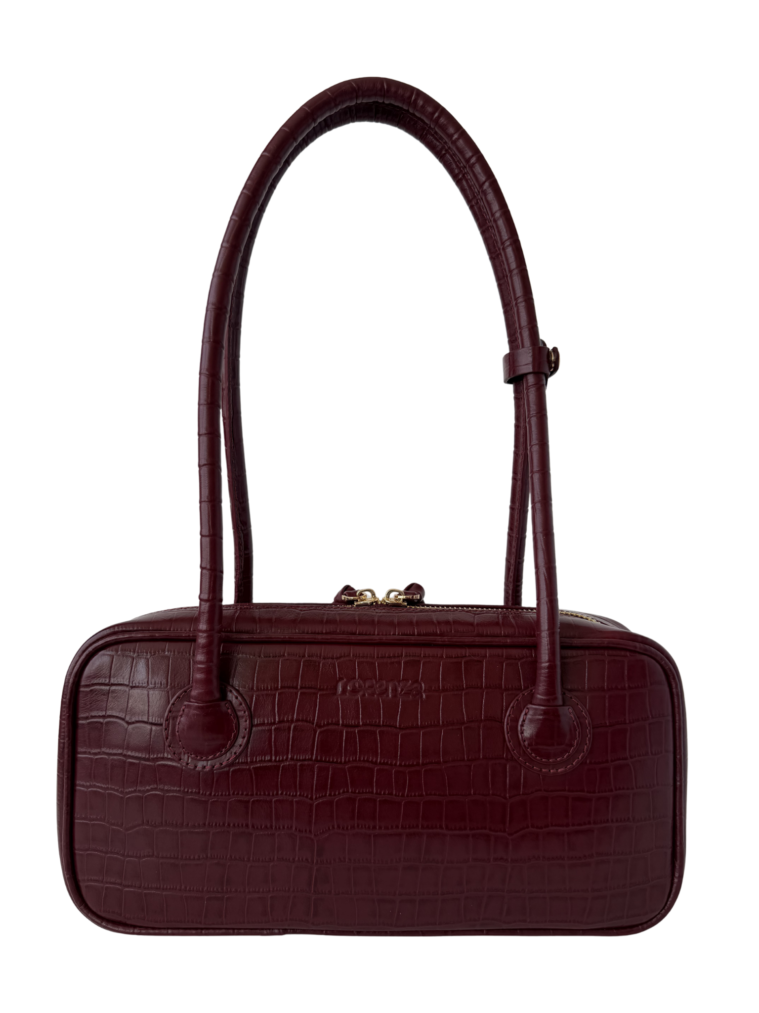 LENA BAUL BAG CROCO VINO