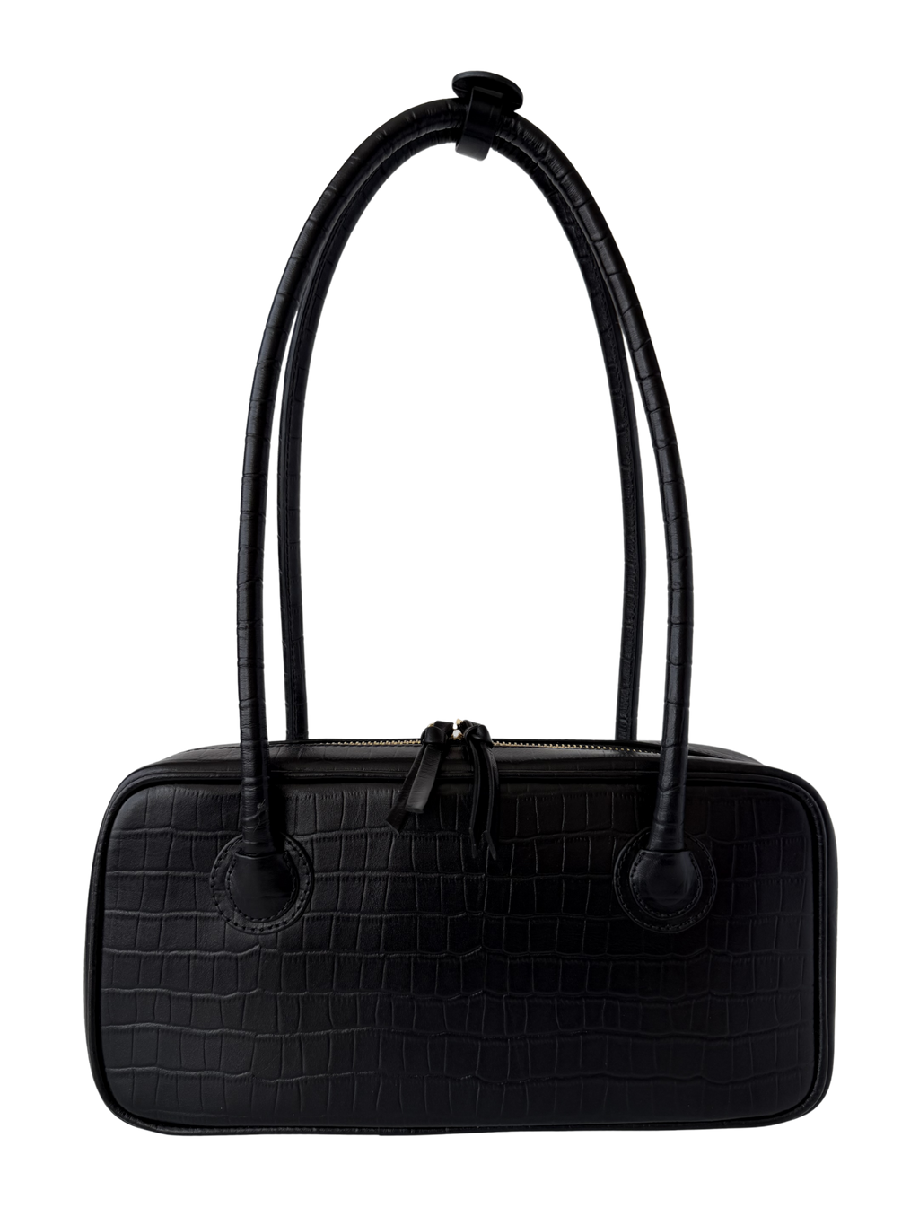 LENA BAUL BAG CROCO NEGRO