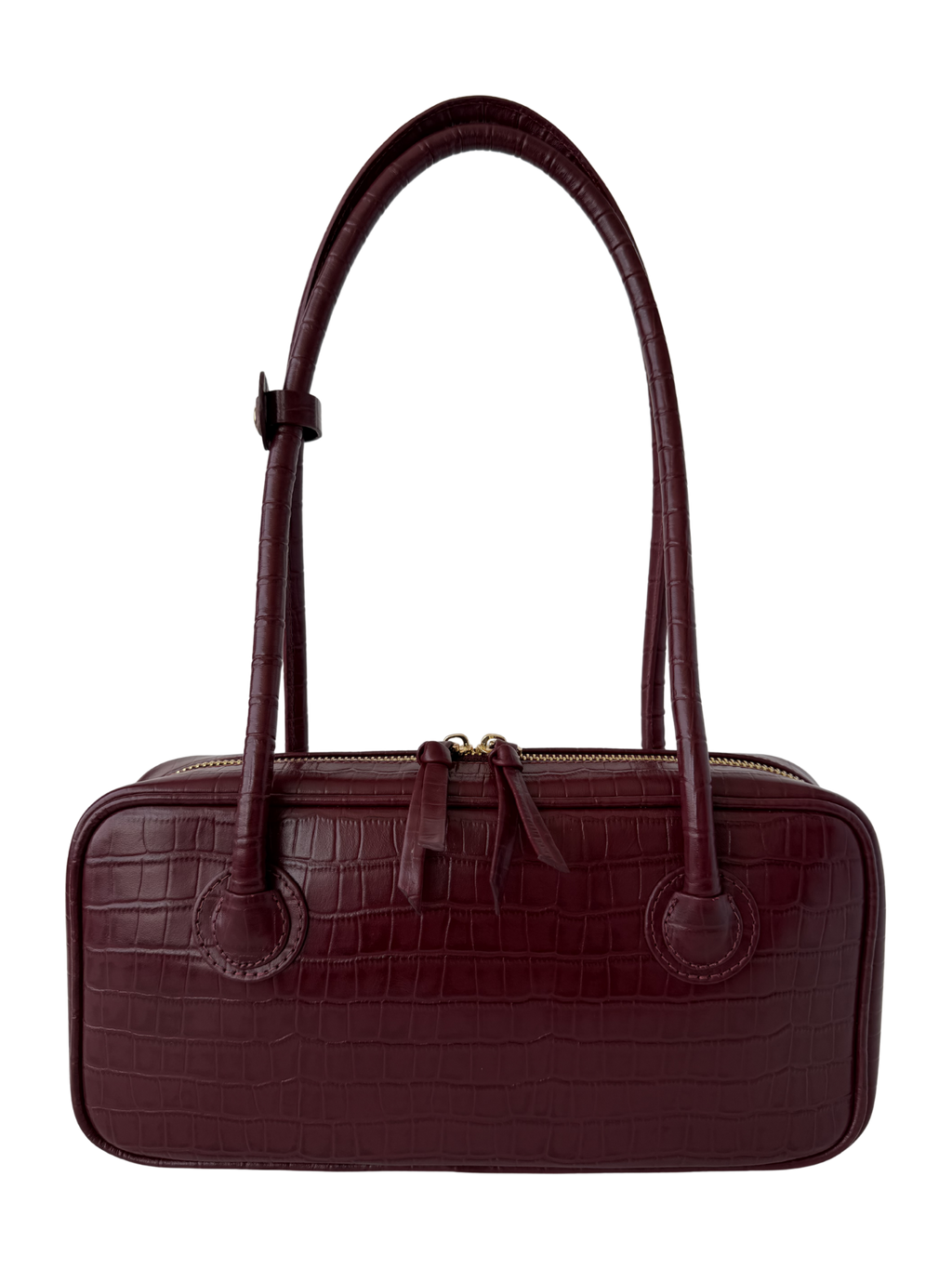 LENA BAUL BAG CROCO VINO