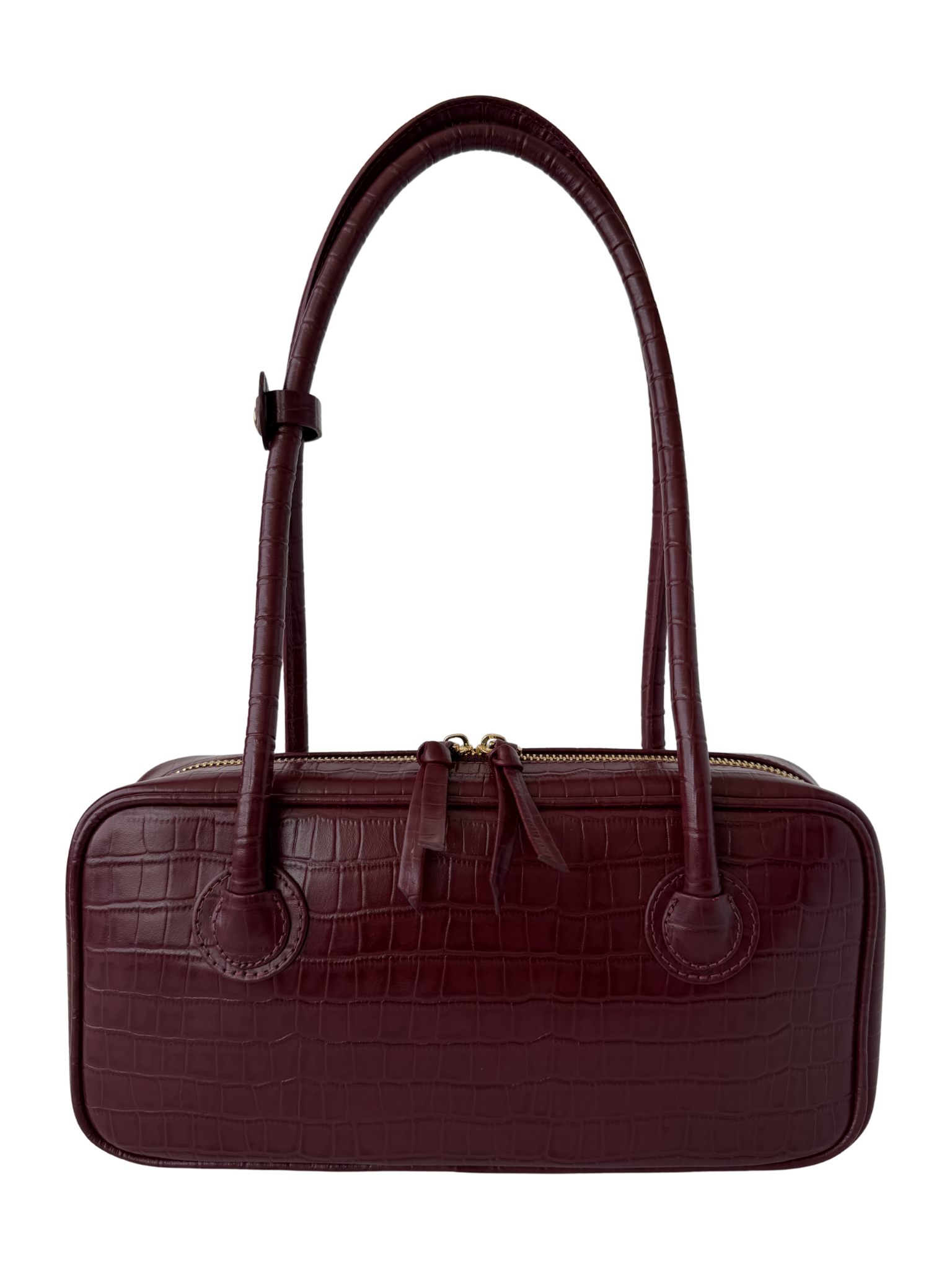 LENA BAUL BAG CROCO VINO