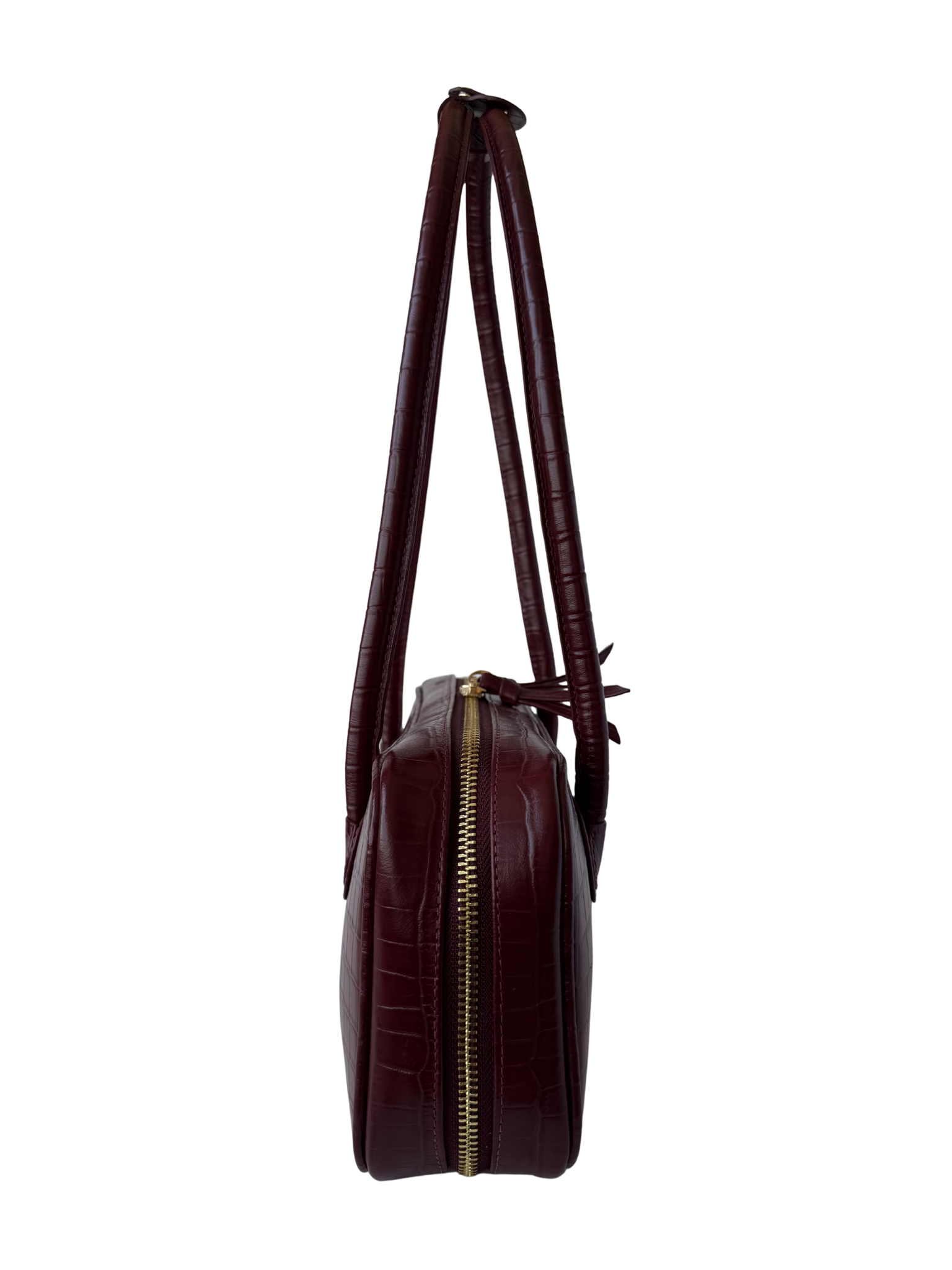 LENA BAUL BAG CROCO VINO