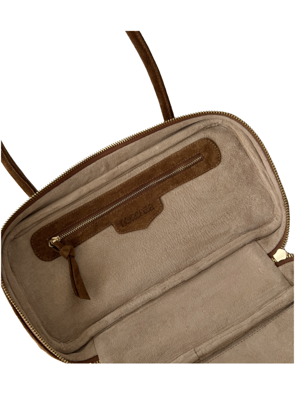 LENA BAUL BAG SUEDE CAPUCCINO