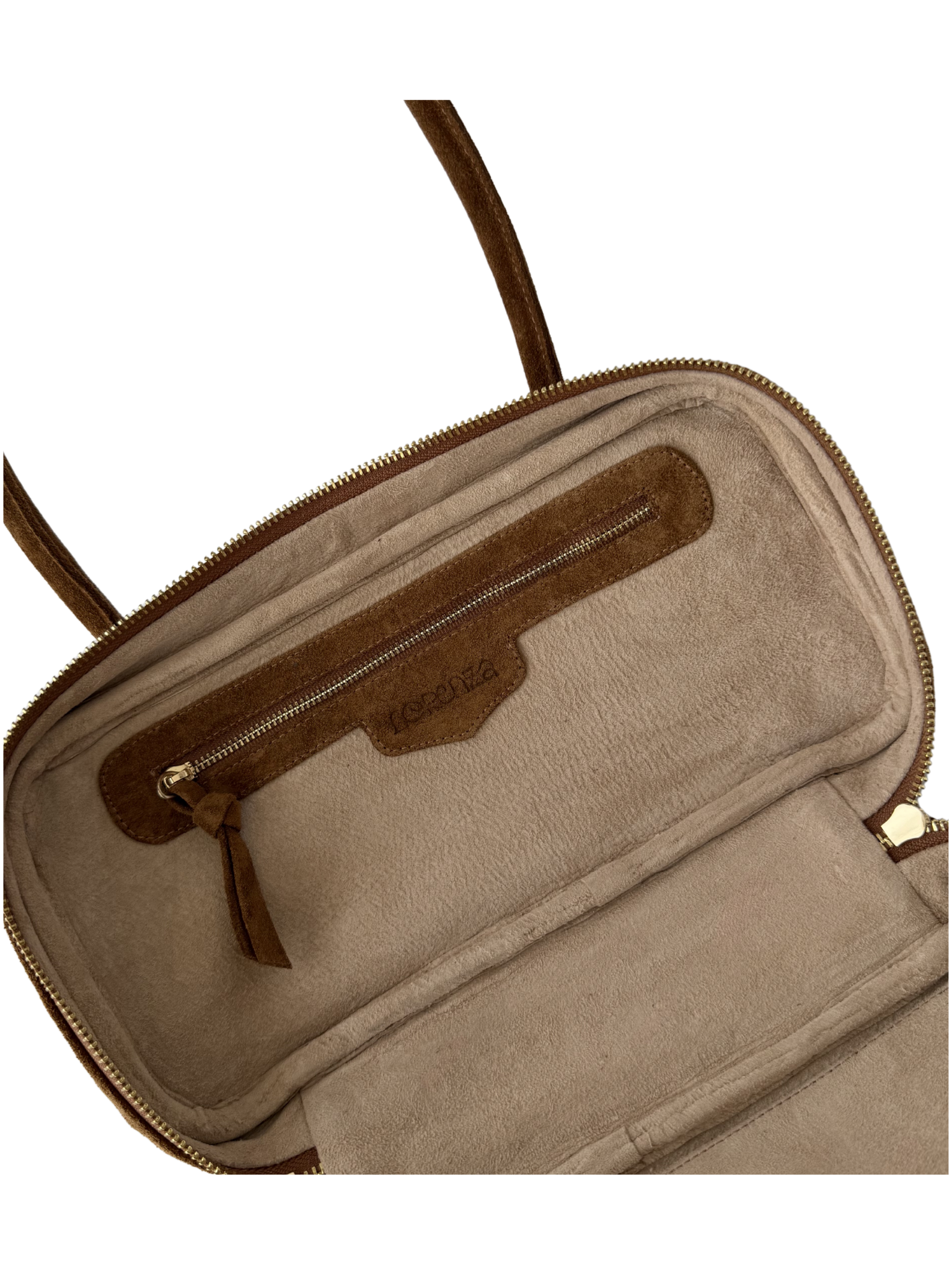 LENA BAUL BAG SUEDE CAPUCCINO
