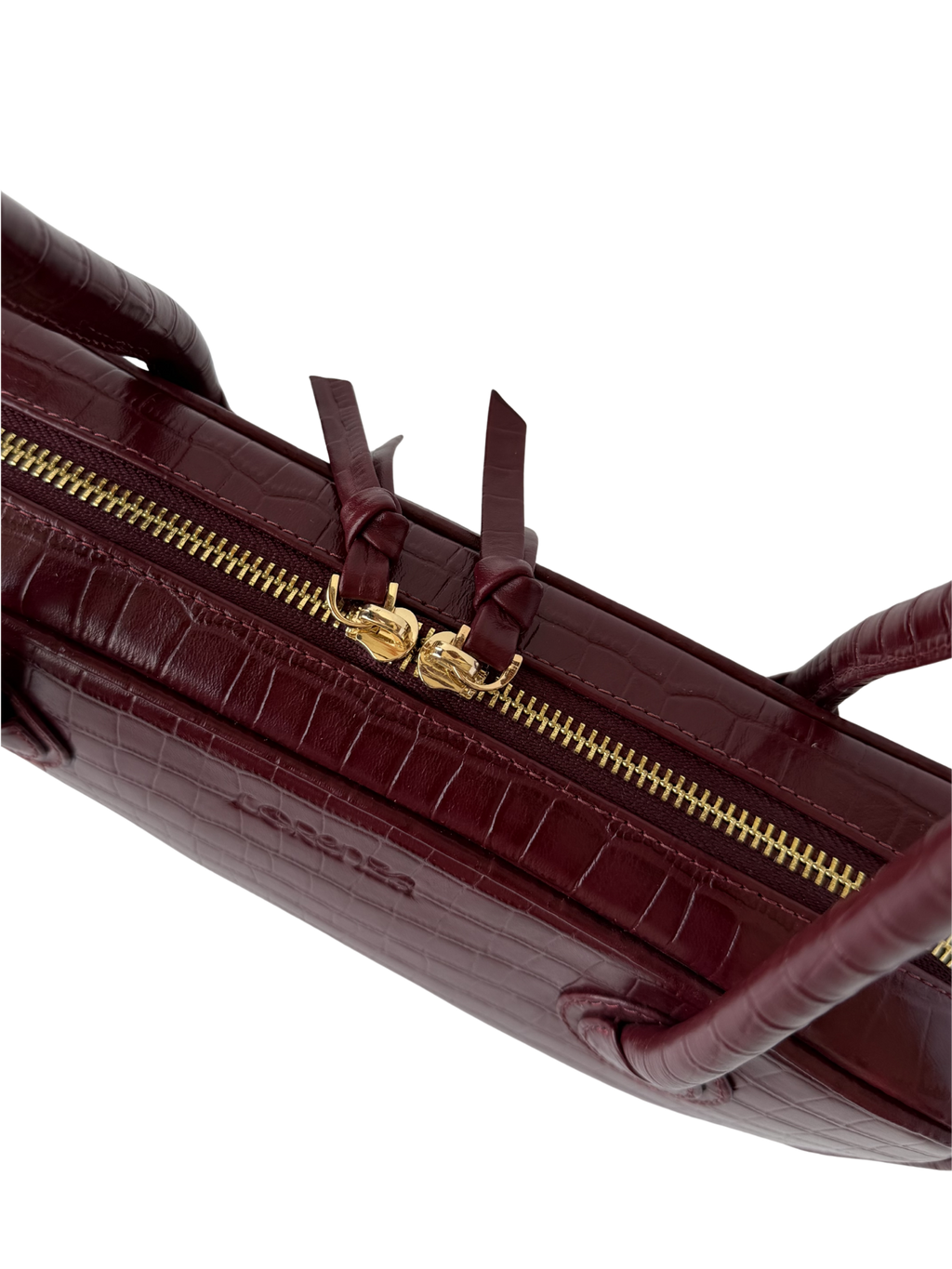 LENA BAUL BAG CROCO VINO