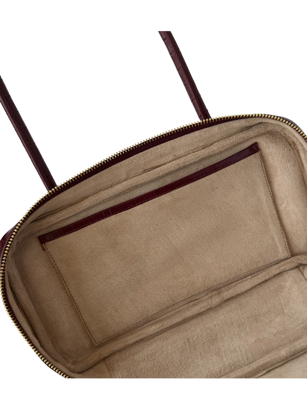 LENA BAUL BAG CROCO VINO