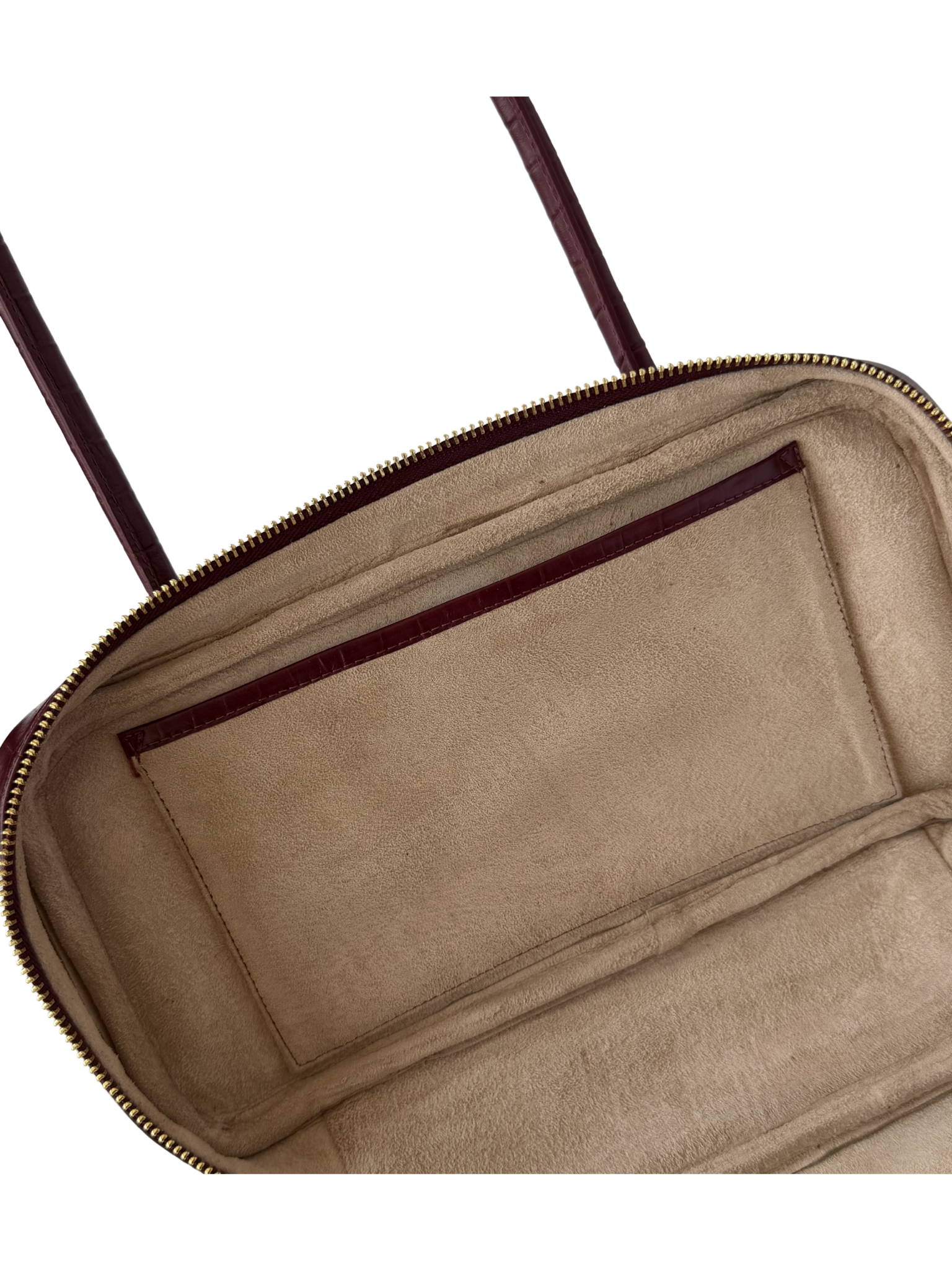 LENA BAUL BAG CROCO VINO