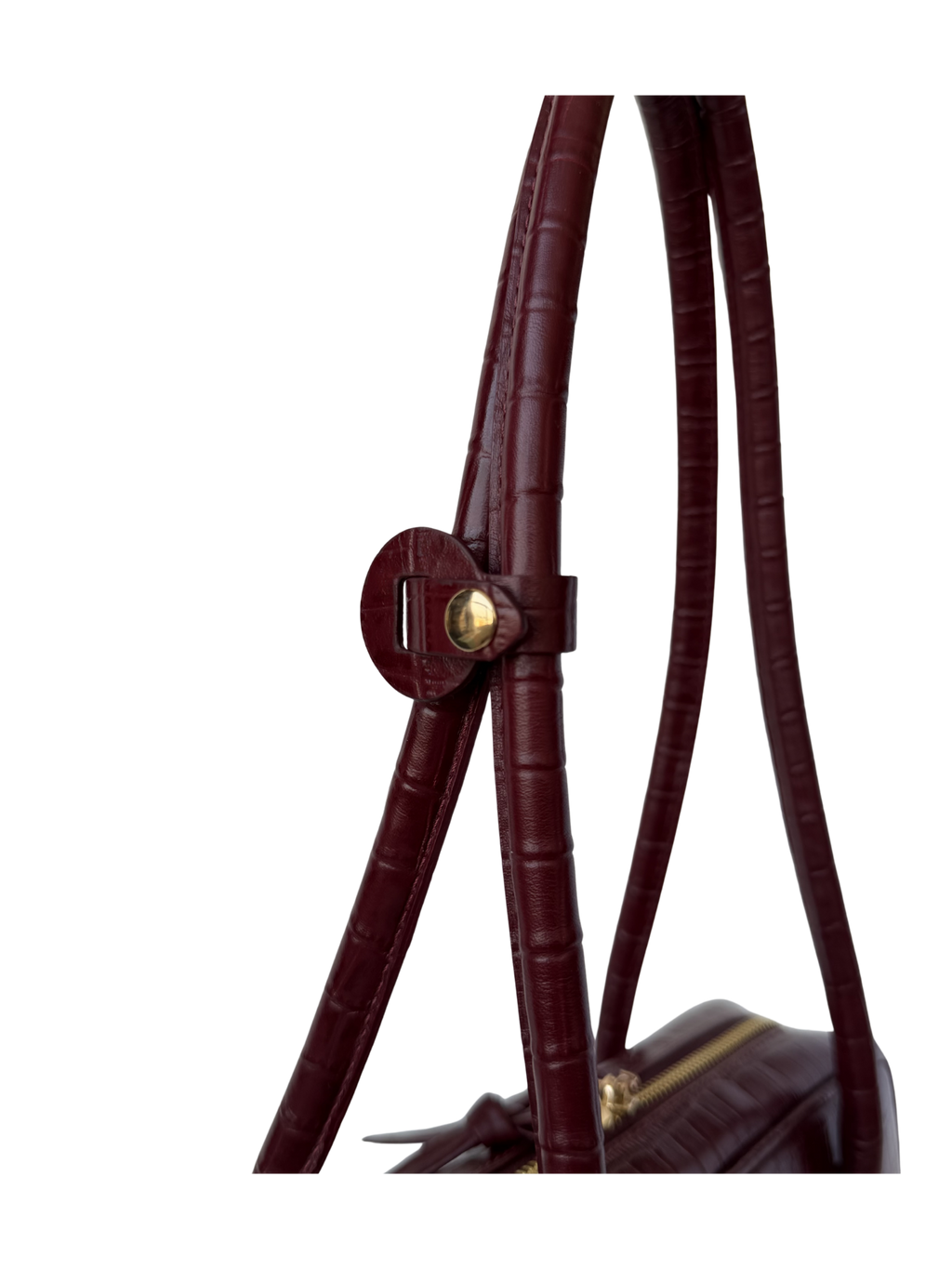 LENA BAUL BAG CROCO VINO